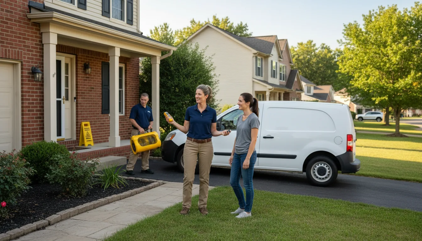 Residential water damage restoration in Madison, CA